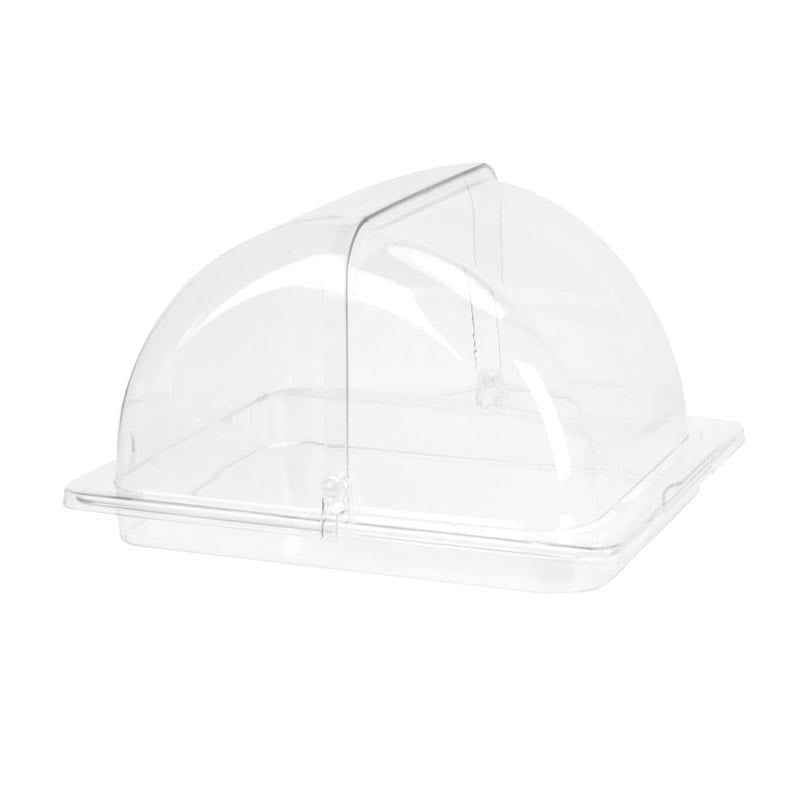 Biradlı Groovy GRV-79-T GN 1/2 Rolltop Polikarbon Tepsili Gastronorm Fanus, 33x27x16 cm