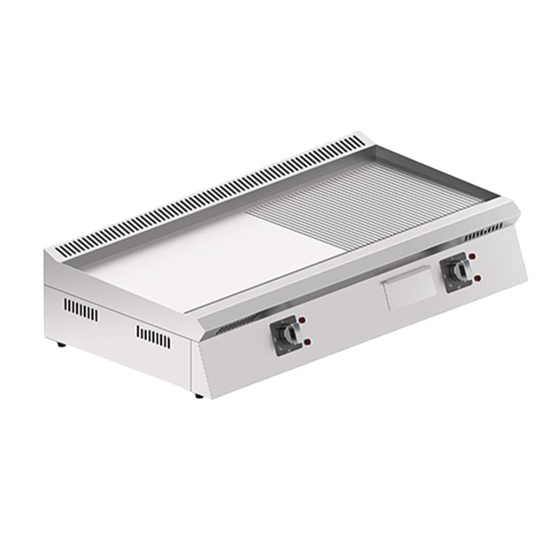 Seamac EPD100 Özel Seri Yarı Oluklu Sac Izgara, 100 cm, Elektrikli