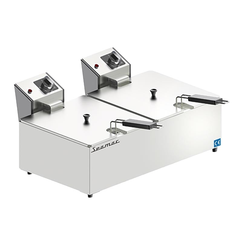 Seamac FRE16 Çift Kapaklı Fritöz, 8+8 L, Elektrikli