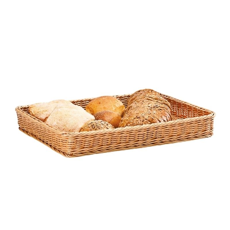 Zicco JQ 4206-IC Dikdörtgen Plastik Ekmek Sepeti 46x34x6 cm