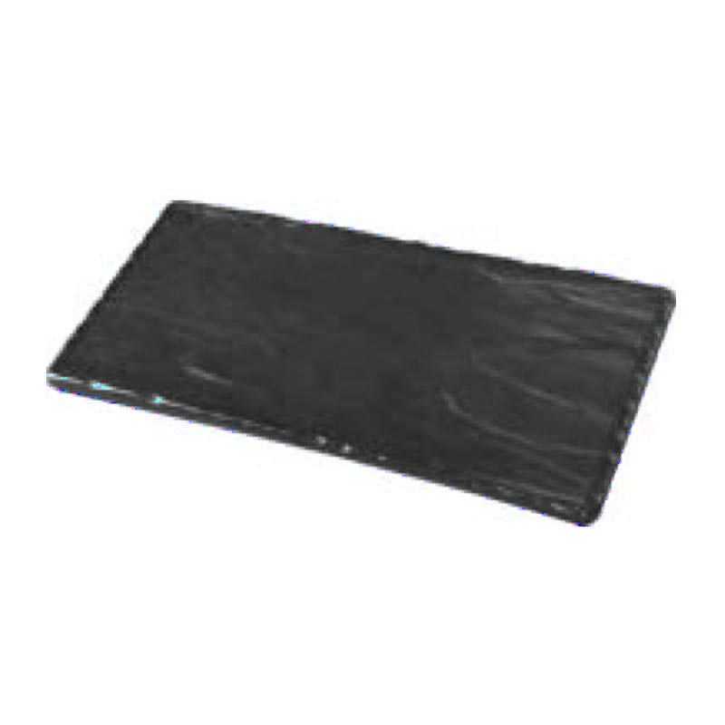 Zicco K-2051 Melamin Teşhir Tabağı 19x44.5 cm Mat Siyah