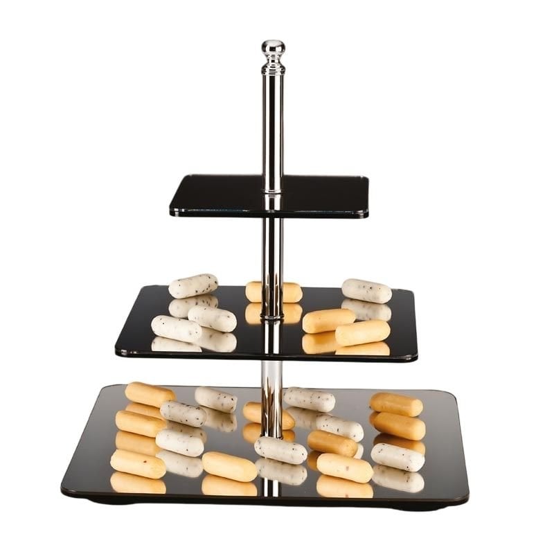 Zicco ZCP-035 Aynalı Dikdörtgen Teşhir Standı 3 Katlı 45 cm