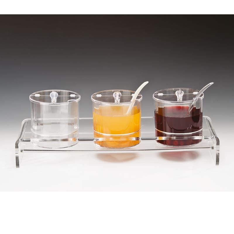 Zicco ZCP-200 Polikarbon Sosluk Reçellik Standı 3'lü 19.5x57x9 cm