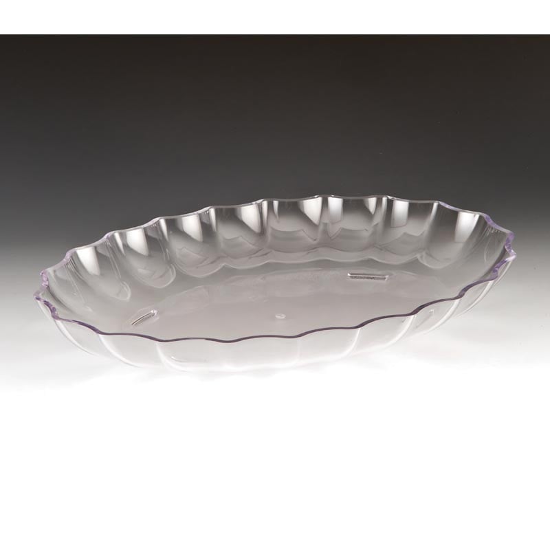 Zicco ZCP-296 Polikarbon Oval Teşhir Tabağı 41.5x29.5x5.5 cm Şeffaf