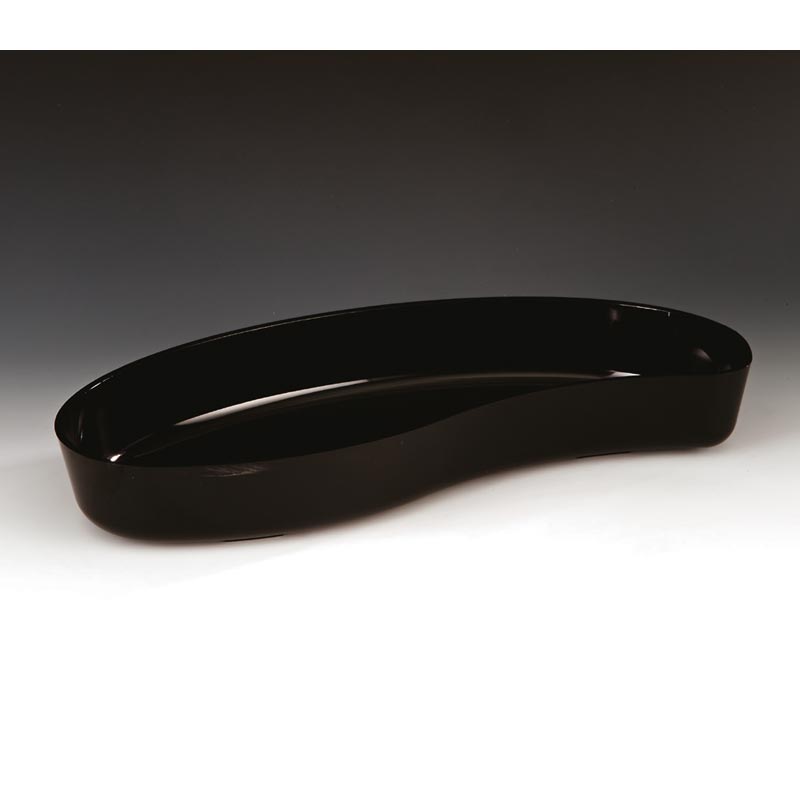 Zicco ZCP-299 Polikarbon Damla Teşhir Tabağı 45x21x6.5 cm Siyah
