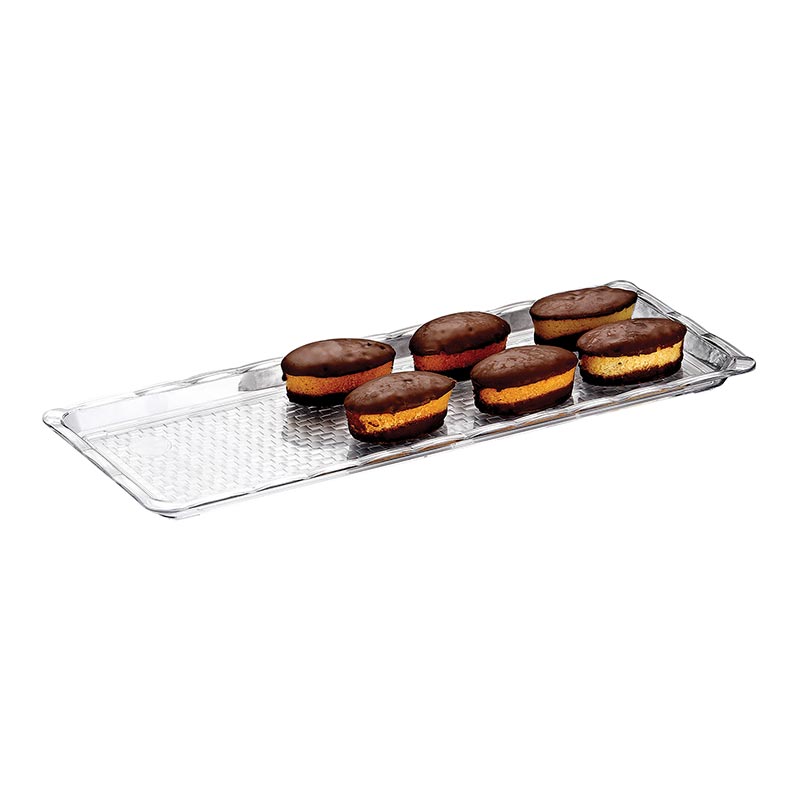 Biradlı BRD-Ç004 Polikarbon Teşhir Tepsisi, 10x30 cm