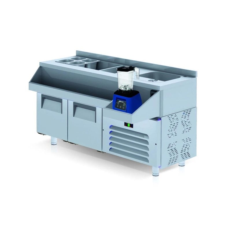 İceinox CCY 140 CR 2 Kapılı Kokteyl Hazırlık Buzdolabı 190 L 430 K