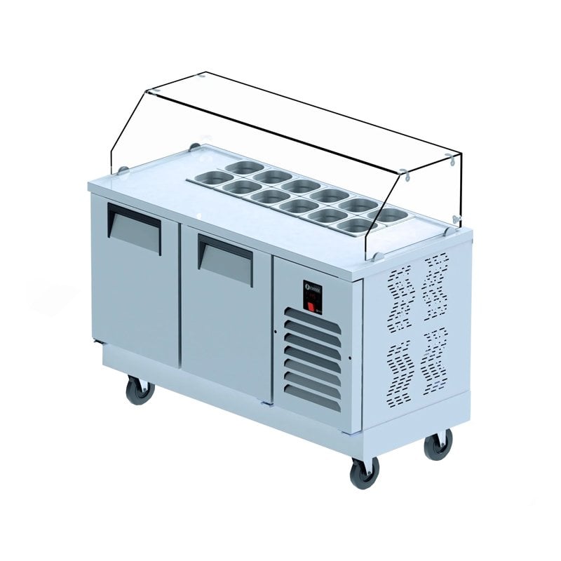 İceinox FTS 330 2 Kapılı Hazırlık Buzdolabı 304 K 12 Adet 1/6 -150 GN Kapasiteli