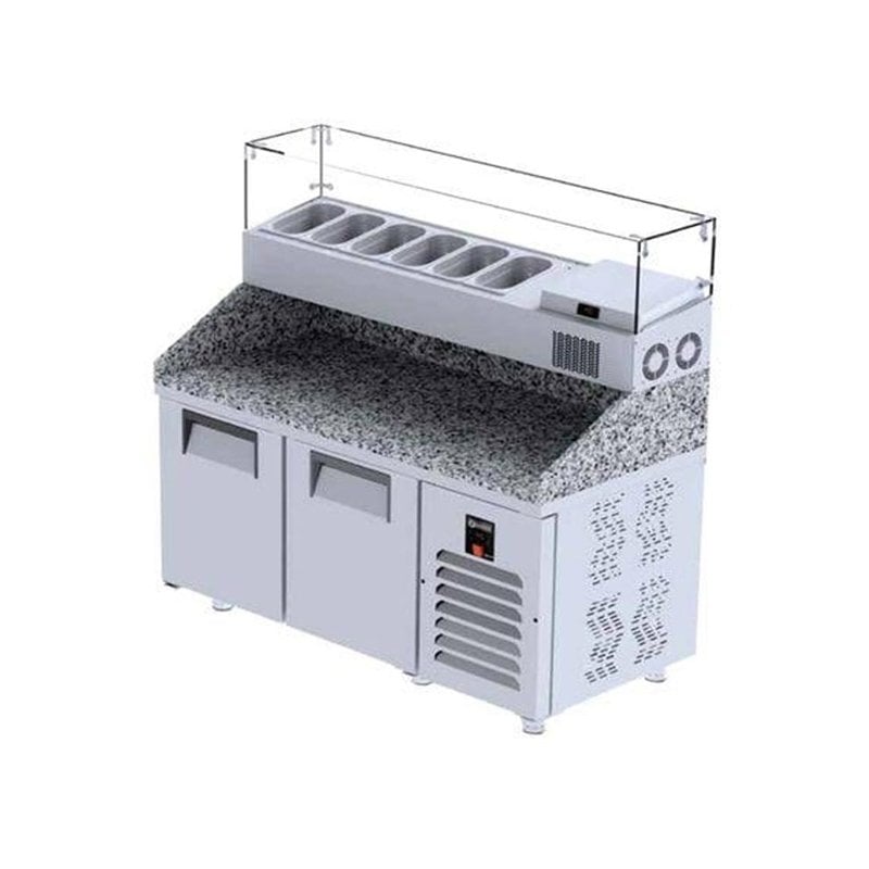 İceinox PTS-GR 330 Make Up GN Tepsi Kapasiteli 2 Kapılı Buzdolabı 330 L 304 K 40x60 cm