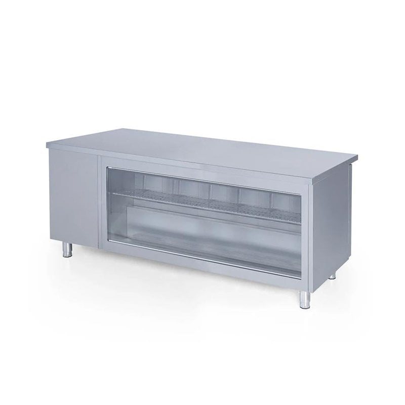 İceinox STS K 650 CR Tezgah Tip Camlı Buzdolabı 430 K 250x70x85 Cm 650 L