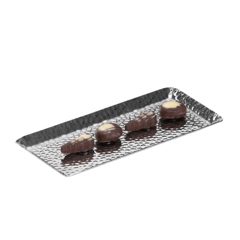 Zicco CPY.4 Çelik Çikolata Teşhir Tepsisi 12x23 cm