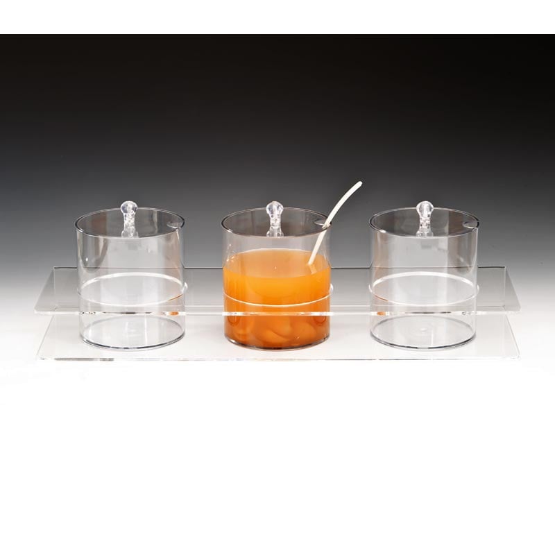 Zicco ZCP-088 Polikarbon Sosluk Reçellik Standı 3'lü 2.1 L 21x60 cm