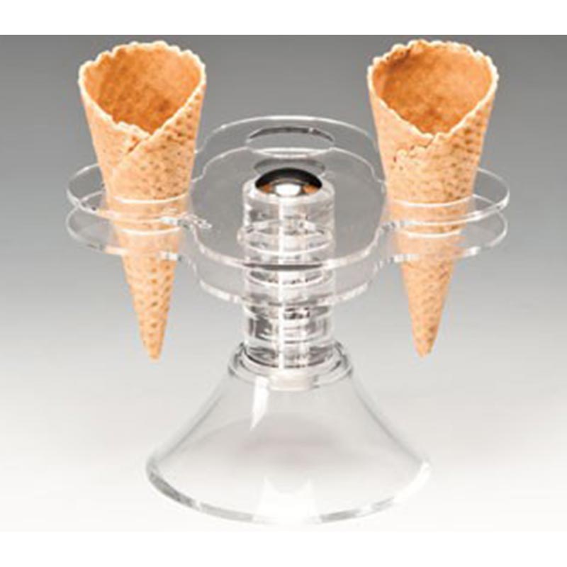 Zicco ZCP-432 Ayaklı Akrilik Dondurma Servis Standı 13.5x13.5x11.5 cm