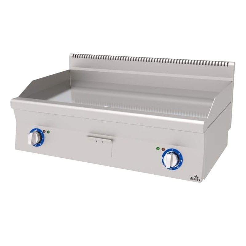 Atalay 600 Seri Düz Krom Pleyt Izgara Set Üstü Elektrikli 100x60 Cm