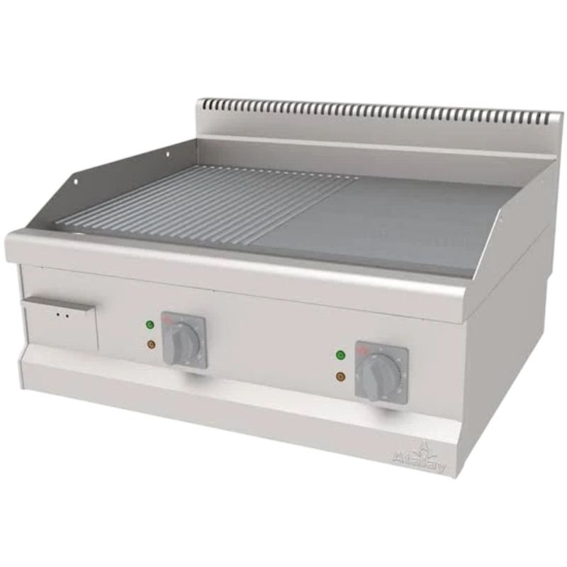 Atalay 700 Seri Yarı Nervürlü Pleyt Izgara Set Üstü Elektrikli 80x70 Cm