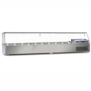 Dampak Soğutmalı Set Üstü Saladbar GN 1/4 10 Küvetli 200x35 Cm 59 L