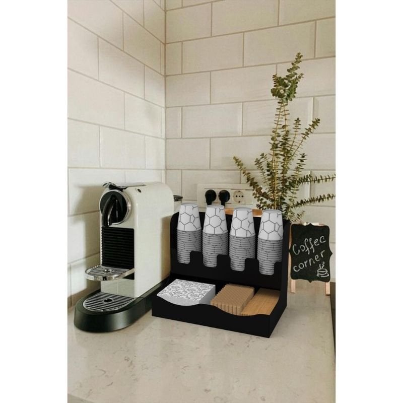 Decorelax 16 Oz Bardak Uyumlu Çay ve Kahve Organizasyon Standı