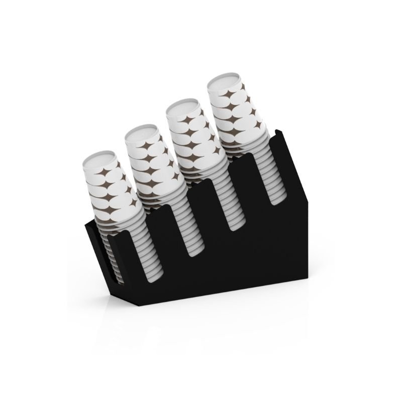 Decorelax 4 Bölmeli Eğimli Karton Bardak Standı 8 Oz 4 Kademeli