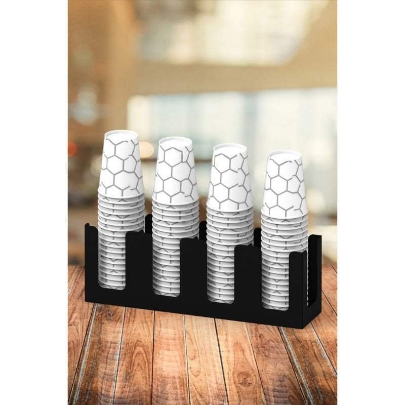 Decorelax 4-Compartment Paper Cup Stand 14 Oz