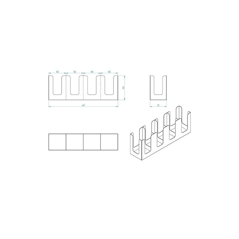 Decorelax 4-Compartment Paper Cup Stand 14 Oz