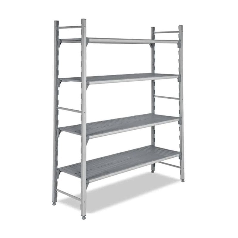 Empero 4 Katlı Polipropilen İstif Rafı Delik Tablalı 250x60x180 Cm