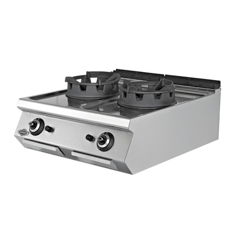Empero 900 Plus Seri 2 Gözlü Wok Ocak Set Üstü Gazlı 80x90 Cm