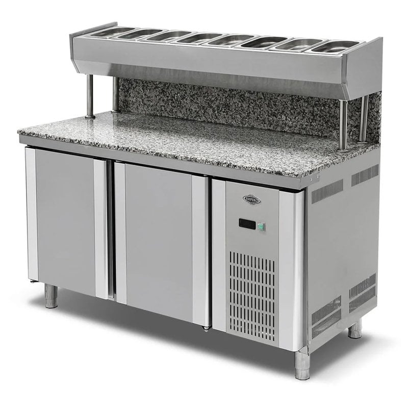 Empero Granitli Pizza ve Salata Hazırlık Buzdolabı 2 Kapılı 150x80 Cm 300 Lt