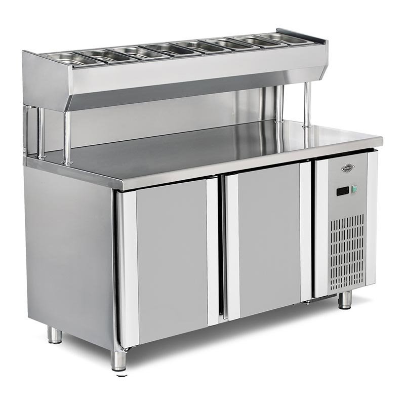 Empero Pizza ve Salata Hazırlık Buzdolabı 2 Kapılı 150x80 Cm 300 Lt