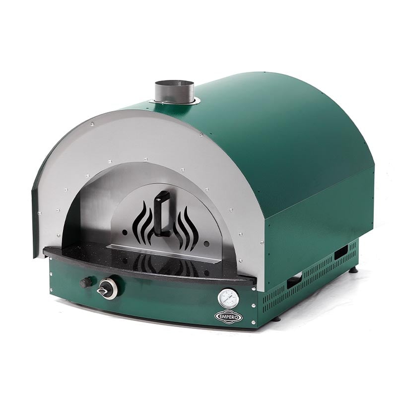 Empero PLF.PLS.D5-G Taş Tabanlı Pizza Ve Pide Fırını Gazlı Yeşil 25 Cm x 4 Pizza Kapasiteli