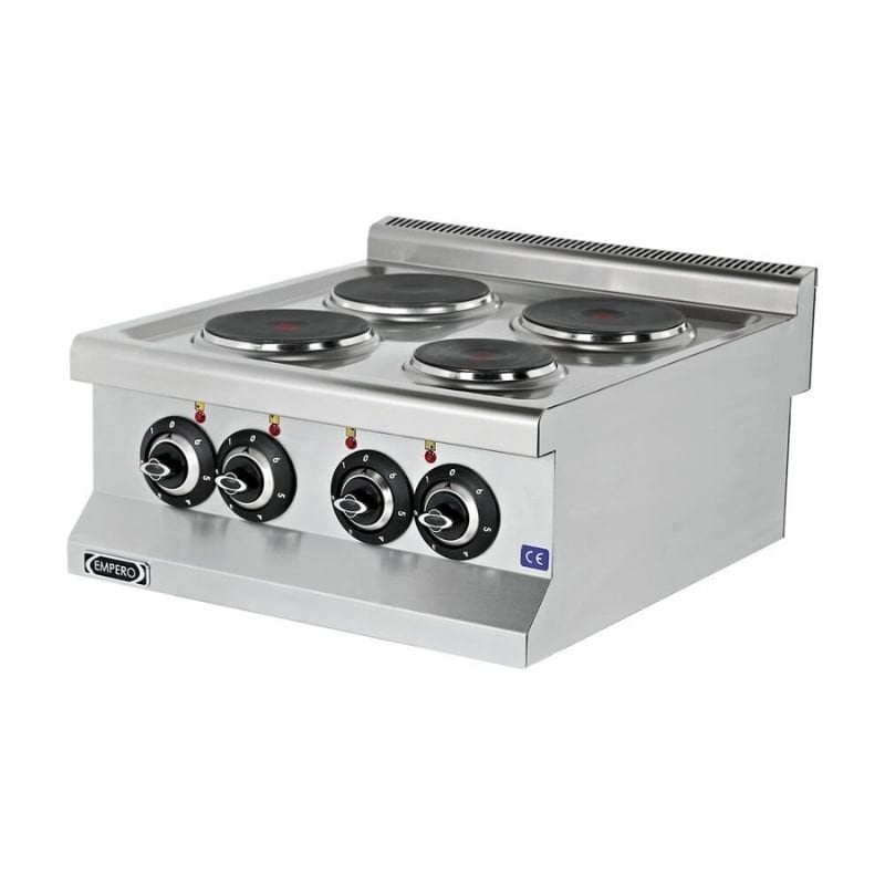 Empero Snack Seri 4 Yuvarlak Pleytli Ocak Set Üstü Elektirikli 60x63 Cm