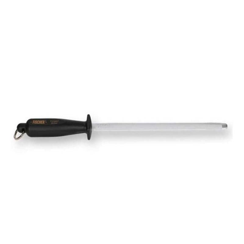 Fischer H1030 Oval Sharpening Steel 25 cm Black