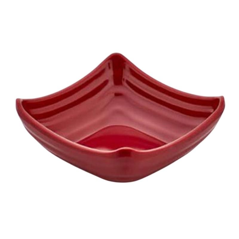 Külsan 13100.R Thermoset Ramekin Minimal Kare Model 11x11 cm 100 ml Kırmızı