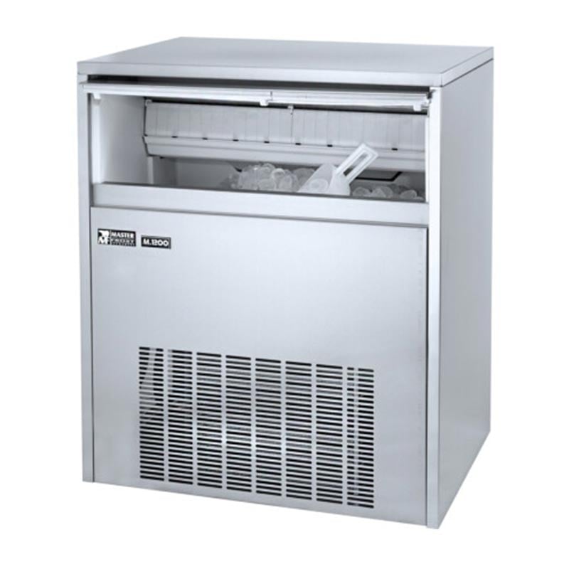 Masterfrost M-1200 آلة صنع ثلج جورميه مع حاوية سعة 120 كغ/يوم