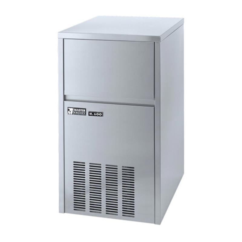Masterfrost M-600 آلة صنع ثلج جورميه مع حاوية سعة 60 كغ/يوم