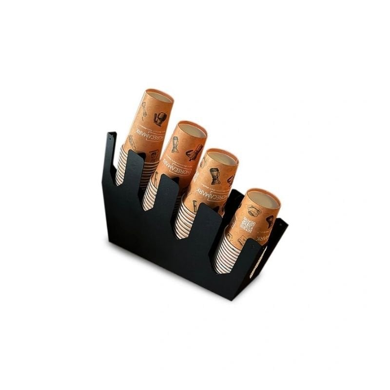 Mutfak10 ORG-01 Eğimli Karton Bardak Standı 4'Lü 16 OZ