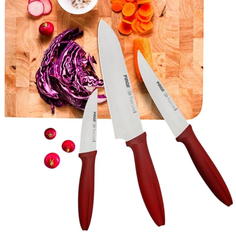 Pirge Pure Line 3-Piece Kitchen Knife Set - 46021