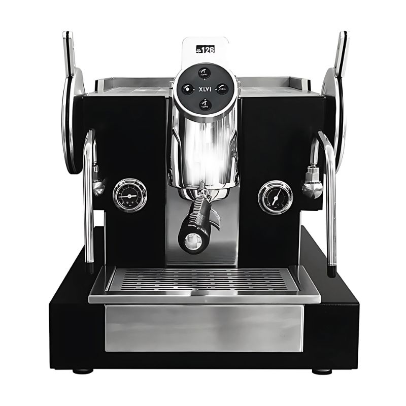 XLVI STH9 Yarı Otomatik Espresso Kahve Makinesi 1 Gruplu Siyah