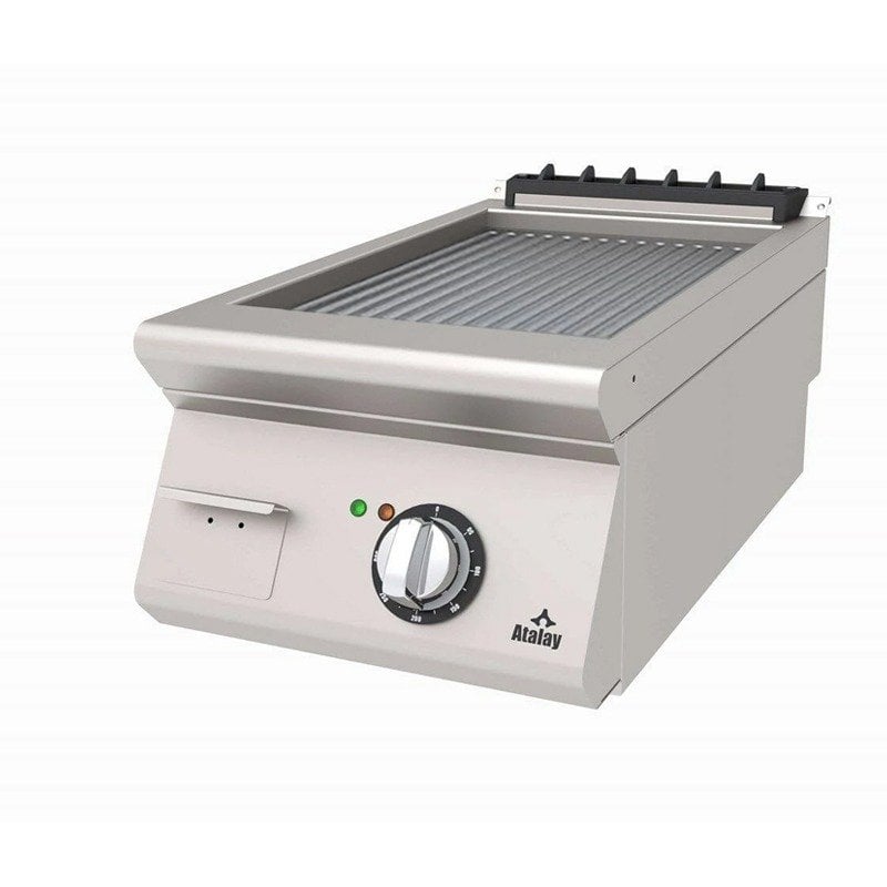 Atalay 730 Seri Nervürlü Pleyt Izgara Set Üstü Elektrikli 40x73 Cm