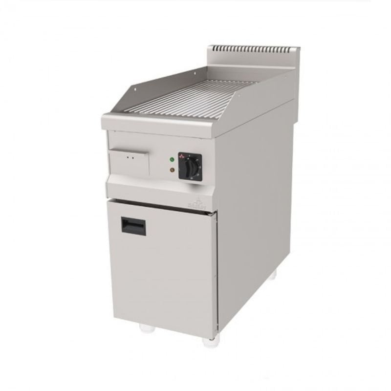 Atalay 900 Seri Nervürlü Krom Pleyt Izgara Dolaplı Elektrikli 40x90 Cm