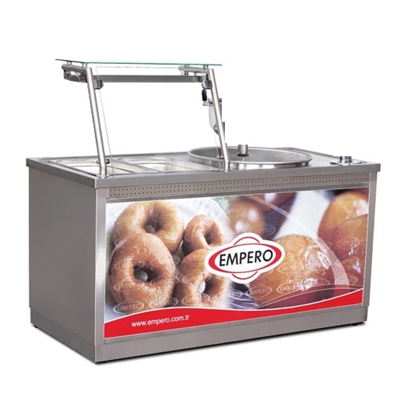 Empero EMP.LK.002 Saray ve İzmir Lokma Makinesi Tezgahı Gazlı 140x70 Cm