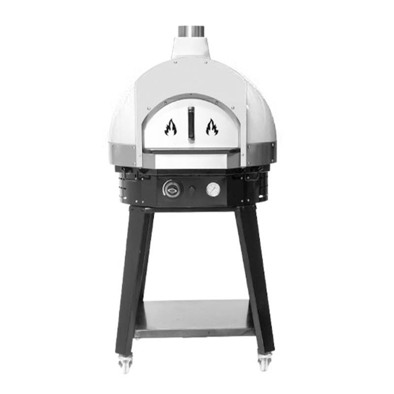 Empero EMP.SPO.H-60-W Ev Tipi Taş Tabanlı Pizza Fırını Gazlı Beyaz Ø 60 Cm