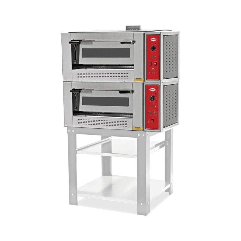 Empero Pizza Fırını Çift Katlı Gazlı Ø 30 Cm x 4+4 Pizza Kapasiteli