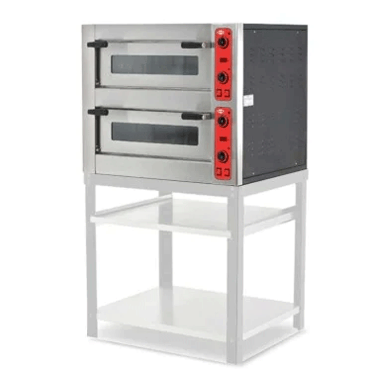 Empero Pizza Fırını Çift Katlı Elektrikli Ø 33 Cm x 4+4 Pizza Kapasiteli