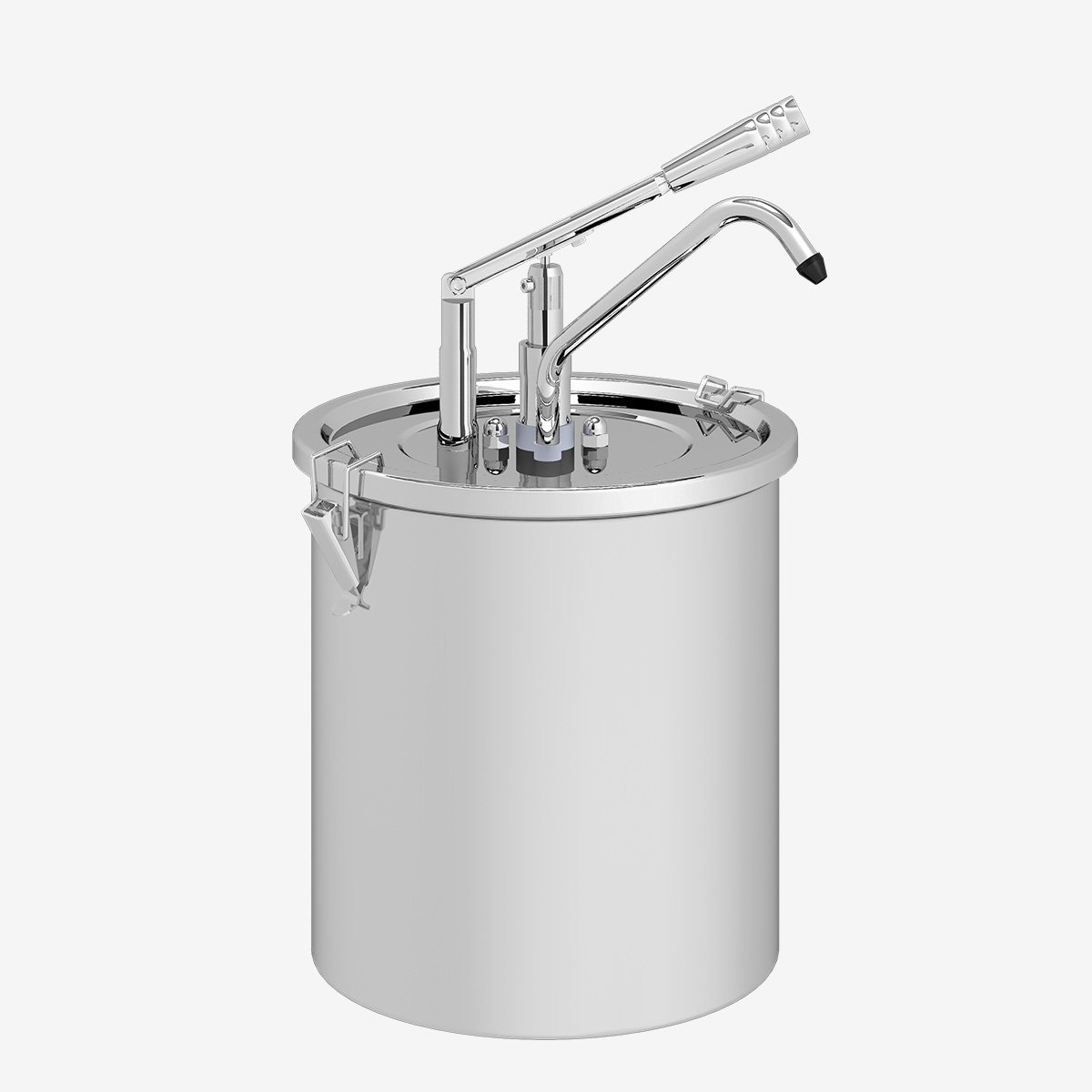 Kalando KD-0910 Kollu Sos Pompası Paslanmaz Kilitli 10 Litre