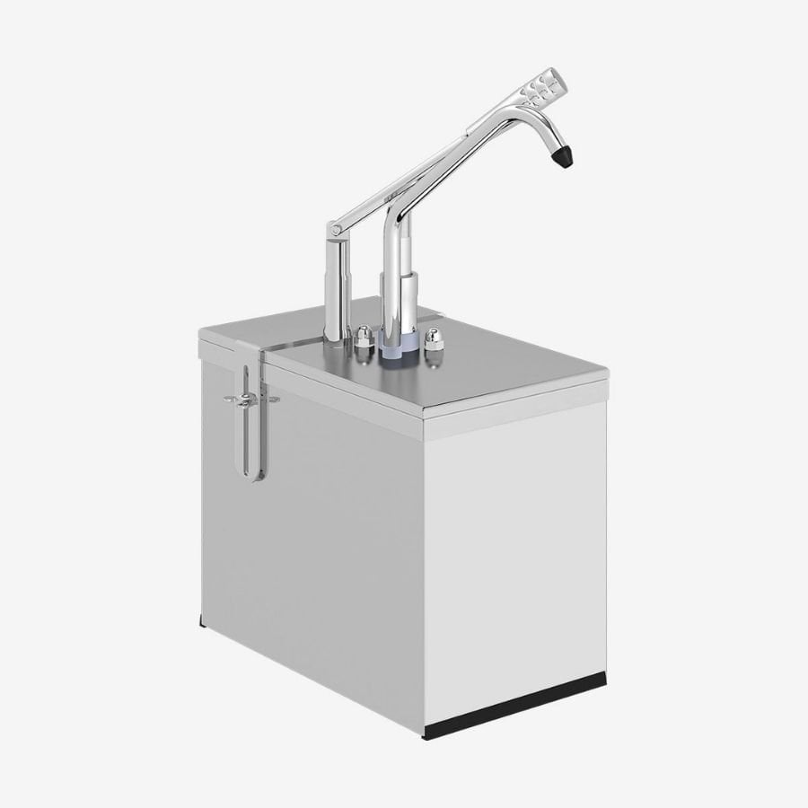 Kalando KD-214 Gastronorm Kollu Sos Pompası Tekli Stant Paslanmaz GN 1/4 5.25 L