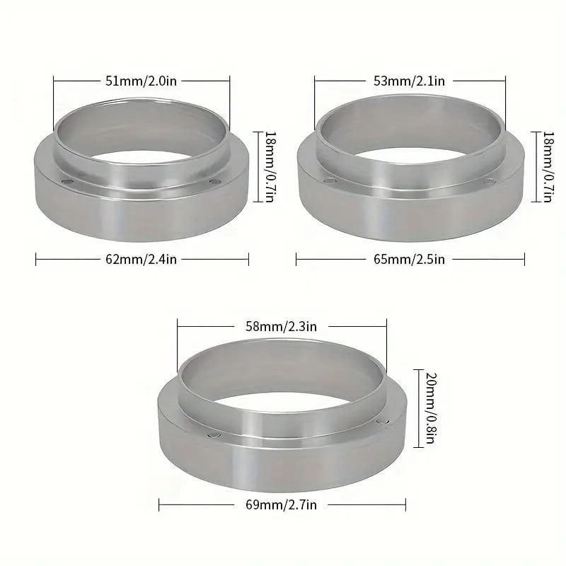 Mutfak10 Espresso Portafilter Compatible Dosing Funnel Ring, 58 mm