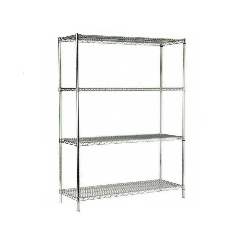 Portashelf رف تخزين سلكي بـ 4 طبقات 61x183x183 سم درجة 304