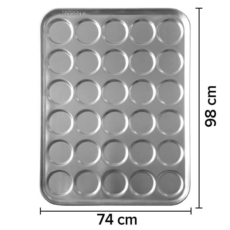 Sofuoğlu Hamburger Ekmek Tavası 48 Gözlü 10,5 Cm Çap 74x98 Cm 60 Gram