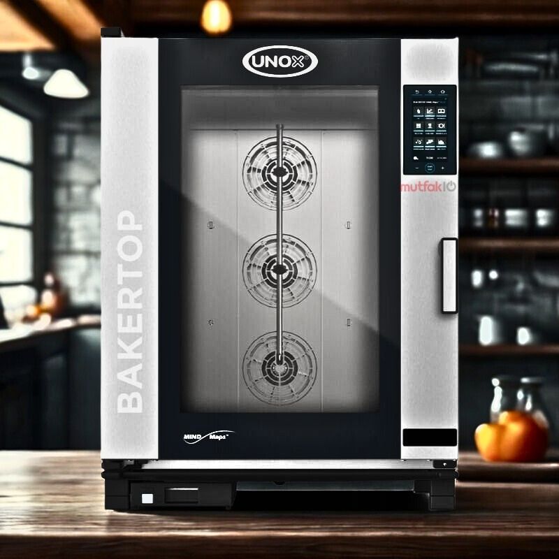 Unox Bakertop Plus Combi Pastry Oven Digital 10 Trays 40x60 Cm Gas XEBC-10EU-GPRM