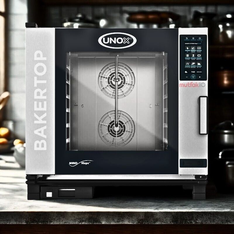 Unox Bakertop Plus Combi Patiseri Fırın Dijital 6 Tepsili 40x60 Cm Gazlı XEBC-06EU-GPRM